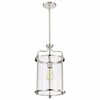 Nuvo Yorktown 1-Light Pendant - Polished Nickel Finish - Clear Glass 60/7955